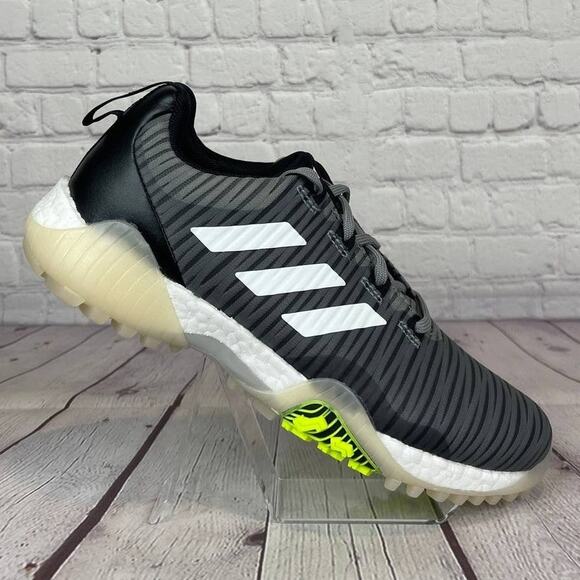 Adidas Boost CodeChaos Grey Black Spikeless Golf Shoes Mens Size 8 (EE9103) - Picture 1 of 11